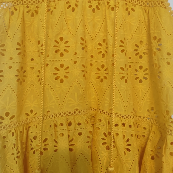 Kate Spade Yellow Eyelet Top - Picture 8 of 12